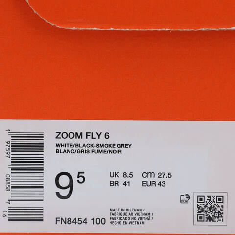 NIKE耐克2025男子ZOOM FLY 6跑步FN8454-100