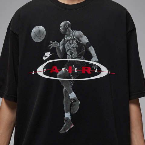 NIKE耐克2025男子AS M J BRK 2AIR REISSUE SS CRW针织无领短TIF1805-010