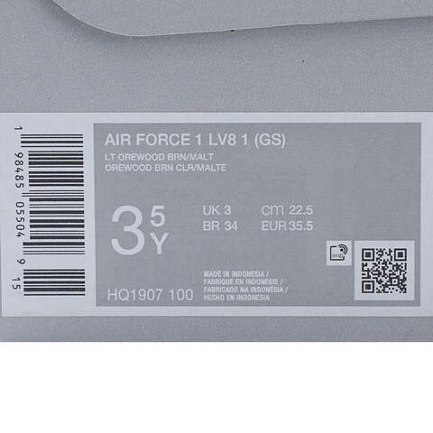 NIKE耐克2025男大童AIR FORCE 1 LV8 1 (GS)儿童HQ1907-100