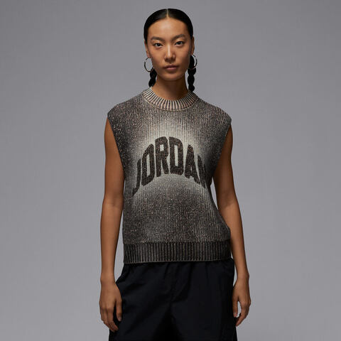 NIKE耐克2025女子AS W J FLT KNIT VEST GFX毛线背心HQ9191-045