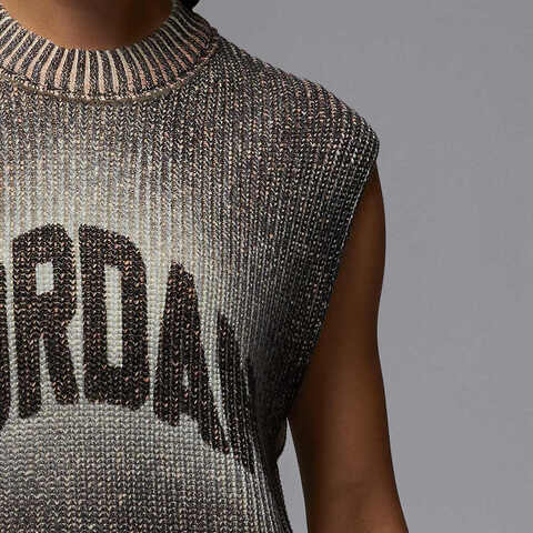 NIKE耐克2025女子AS W J FLT KNIT VEST GFX毛线背心HQ9191-045