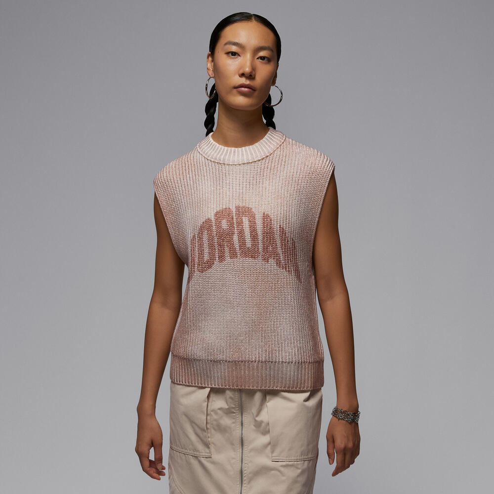 NIKE耐克2025女子AS W J FLT KNIT VEST GFX毛线背心HQ9191-200