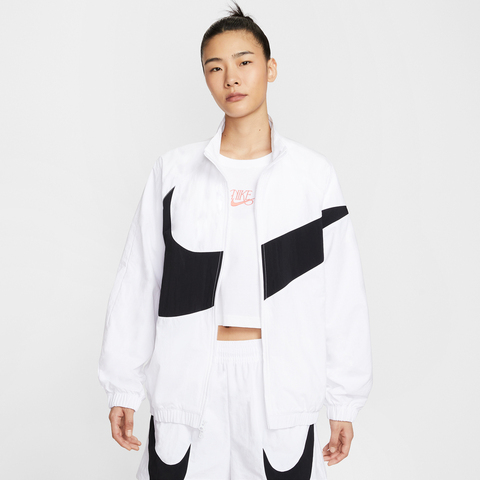 NIKE耐克2025女子AS W NSW LOGO OS TRACK JKT梭织无帽外套HV4108-100