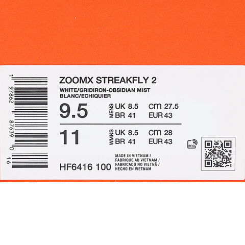 NIKE耐克2025男子ZOOMX STREAKFLY 2跑步HF6416-100
