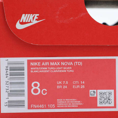 NIKE耐克2025婴童NIKE AIR MAX NOVA (TD)儿童FN4461-105