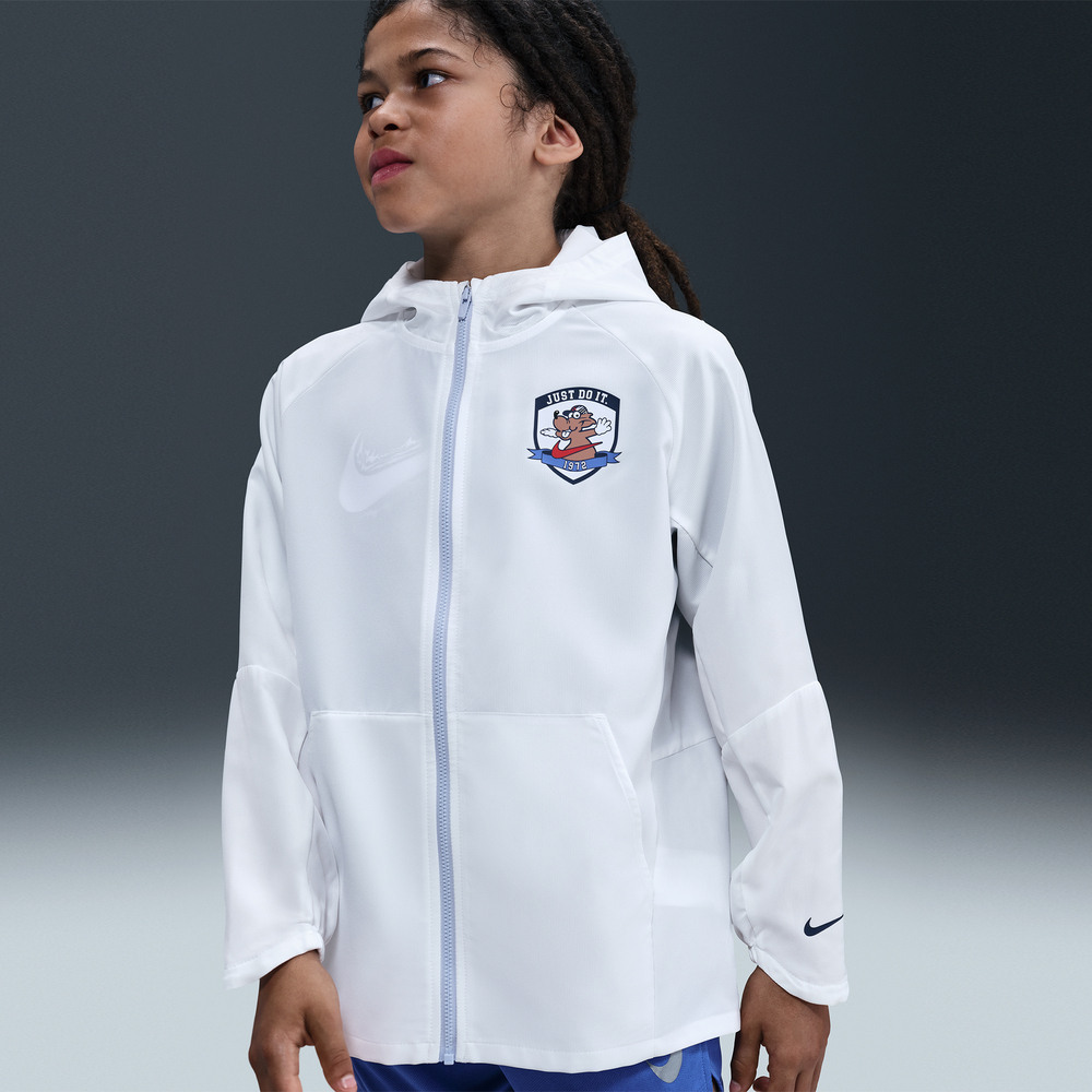 NIKE耐克2025大童K NK DF UV WOVEN JKT GCEL梭织连帽外套II0478-100