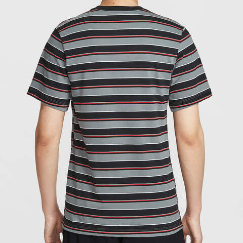 NIKE耐克2025男子AS M NSW TEE CLUB STRIPE SP25针织无领短THJ0551-011