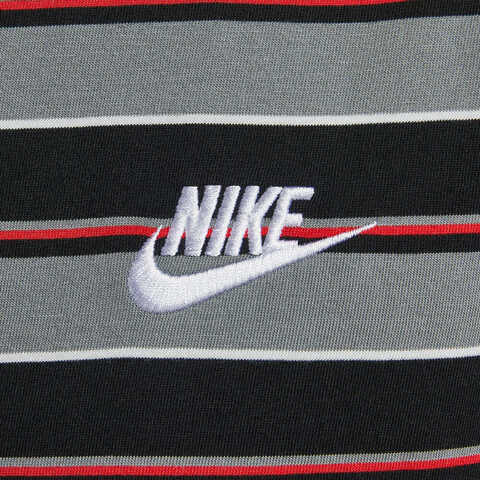 NIKE耐克2025男子AS M NSW TEE CLUB STRIPE SP25针织无领短THJ0551-011