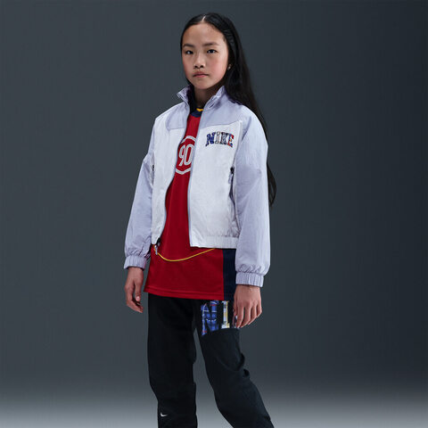 NIKE耐克2025大童K NSW WVN FZ JKT GCEL梭织无帽外套II0471-057