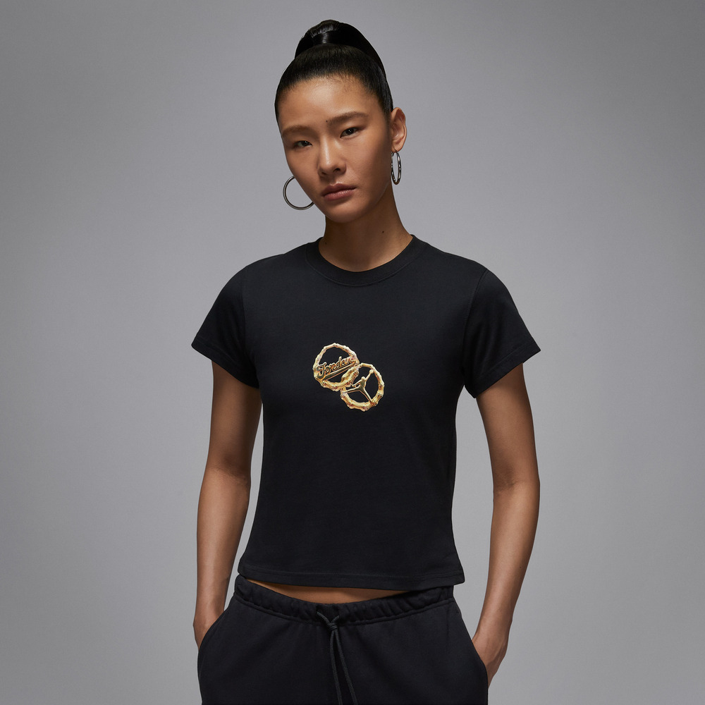 NIKE耐克2025女子AS W J BRK SS TMID GX TEE ATW针织无领短TIH2386-010