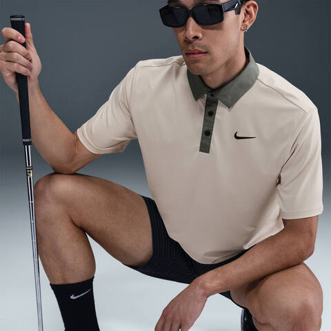 NIKE耐克2025男子AS M NK DF TOUR CONTRAST POLO针织有领短TFZ7502-104