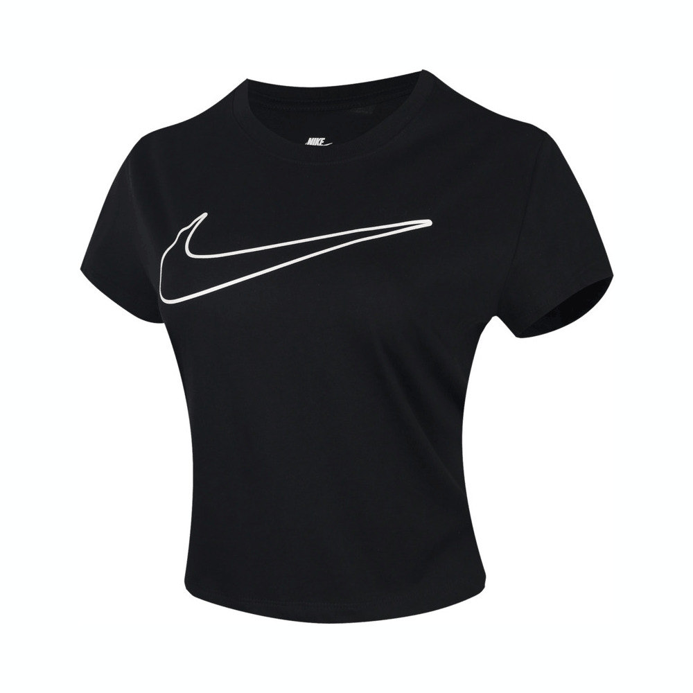 NIKE耐克2025女子AS W NSW CLUB SS TEE HBR MD针织无领短THV5003-010