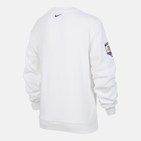 NIKE耐克2025大童K NSW FLC CREW SA GCEL针织无帽卫衣IM3392-100