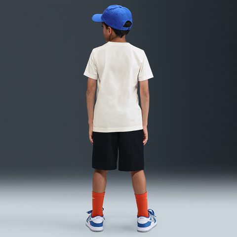 NIKE耐克2025大童K NSW TEE FLY DUNK针织无领短THV5208-100