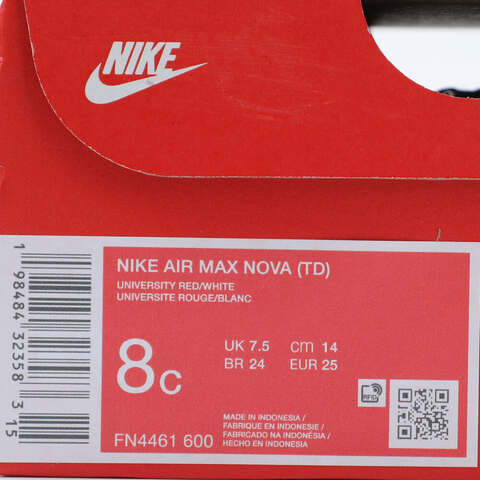 NIKE耐克2025婴童NIKE AIR MAX NOVA (TD)儿童FN4461-600