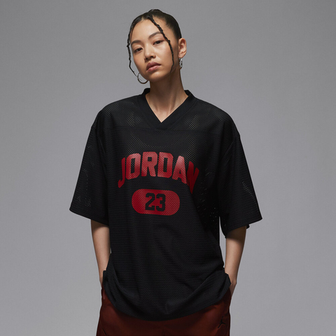 NIKE耐克2025女子AS W J BRK SS MESH JRSY TOP针织无领短THQ9223-010