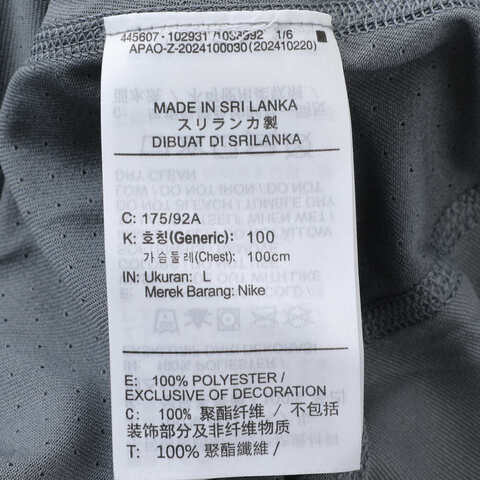 NIKE耐克2025男子AS M NP DF NPT SS TOP针织无领短THV0410-084