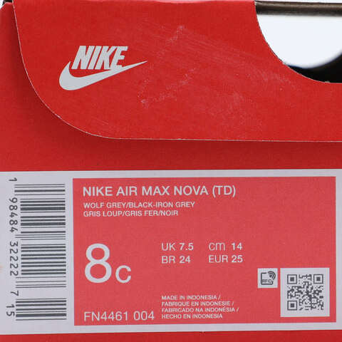 NIKE耐克2025婴童NIKE AIR MAX NOVA (TD)儿童FN4461-004