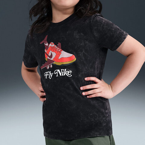 NIKE耐克2025大童K NSW TEE FLY DUNK针织无领短THV5208-010