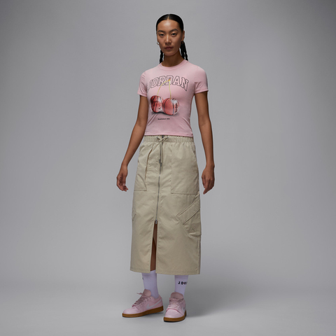 NIKE耐克2025女子AS W J BRK SS TMID GFX TEE BB针织无领短TIH2532-630