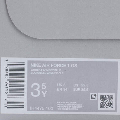 NIKE耐克2025男大童NIKE AIR FORCE 1 GS儿童IH4475-100