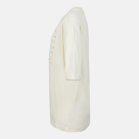 NIKE耐克2025女大童G NSW TEE SS OS GCEL针织无领短TII0469-047