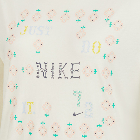 NIKE耐克2025女大童G NSW TEE SS OS GCEL针织无领短TII0469-047
