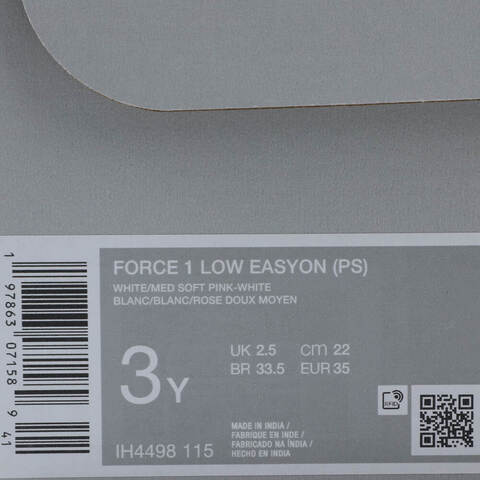 NIKE耐克2025男小童FORCE 1 LOW EASYON (PS)儿童IH4498-115