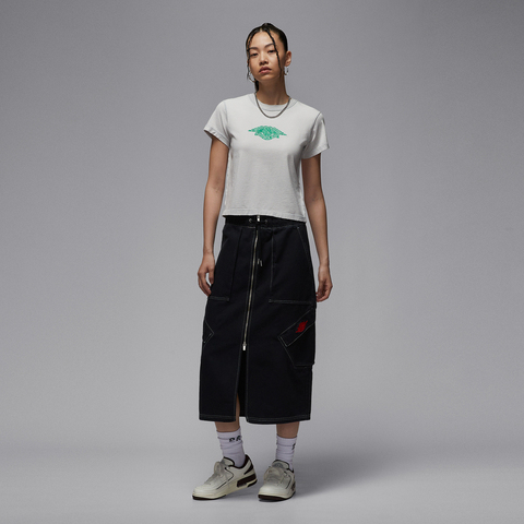 NIKE耐克2025女子AS W J FLT SS SHGF GFX TEE RA针织无领短TIH2485-006