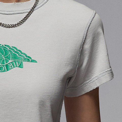 NIKE耐克2025女子AS W J FLT SS SHGF GFX TEE RA针织无领短TIH2485-006