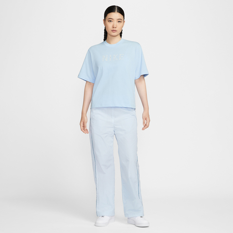 NIKE耐克2025女子AS W NSW SS TEE BOXY BSB GCEL针织无领短TII0446-441