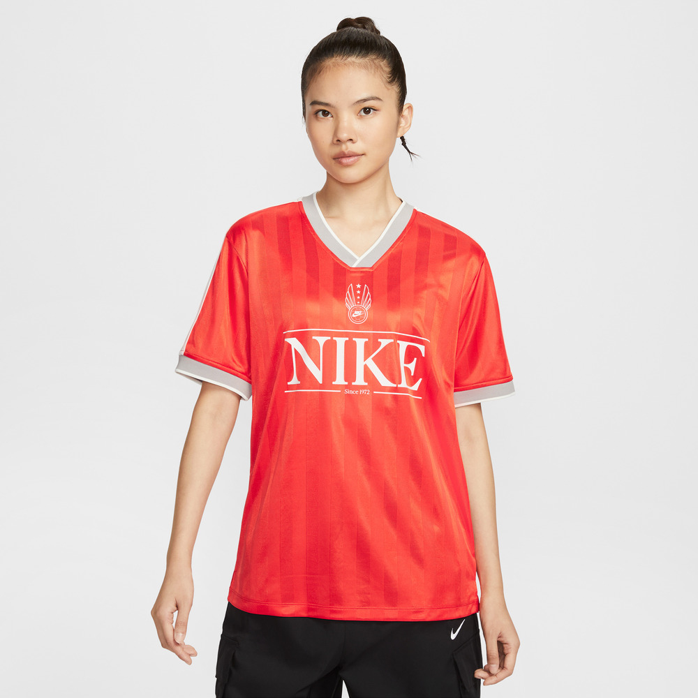 NIKE耐克2025女子AS W NSW V NECK JERSEY针织无领短TIH8505-633