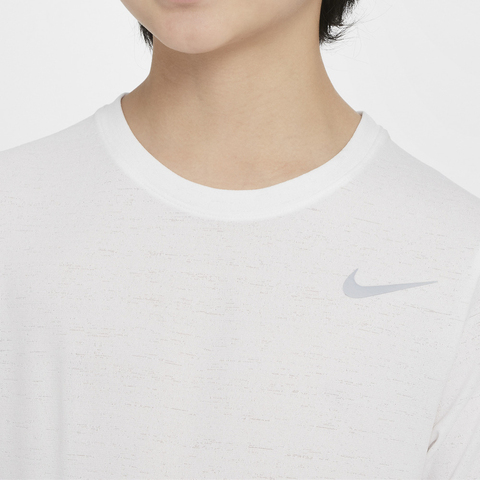 NIKE耐克2025男大童B NK DF SS MILER TOP针织无领短TDD3055-100