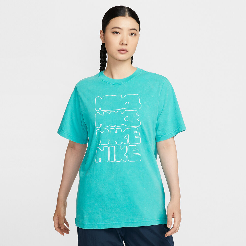 NIKE耐克2025女子AS W NSW SS TEE NK LOGO GCEL针织无领短TII0453-345