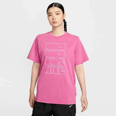 NIKE耐克2025女子AS W NSW SS TEE NK LOGO GCEL针织无领短TII0453-637