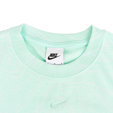 NIKE耐克2025女子AS W NSW NK CHILL FT AOP SS T针织无领短THV2398-353