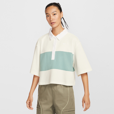 NIKE耐克2025女子AS W NSW STREET SS POLO TOP针织有领短TIB2154-133