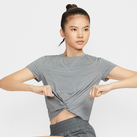 NIKE耐克2025女子AS W NK ONE CLASSIC TWST SS针织无领短THJ1055-084