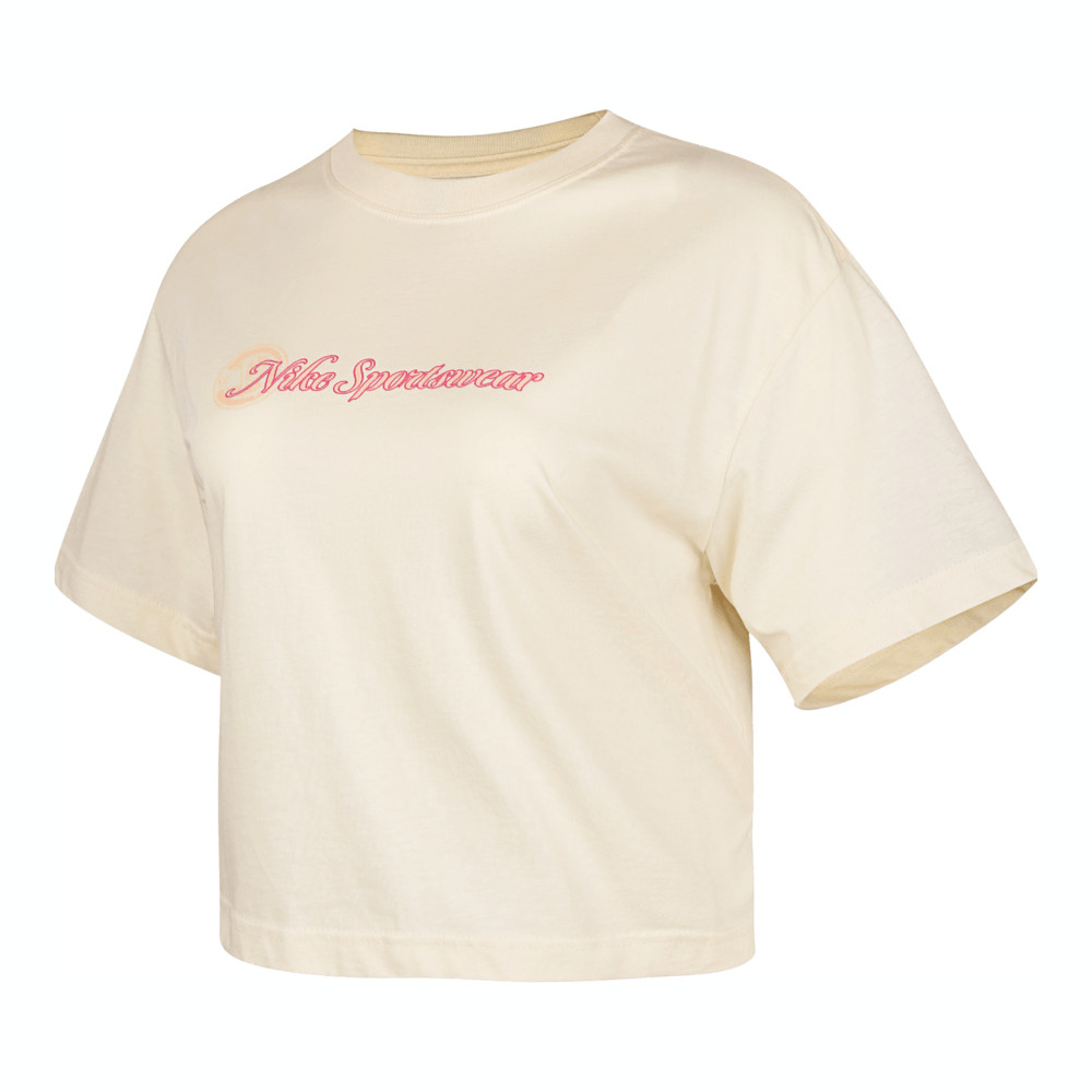 NIKE耐克2025女子AS W NSW CLUB SS CROP TEE CC针织无领短THV4948-110