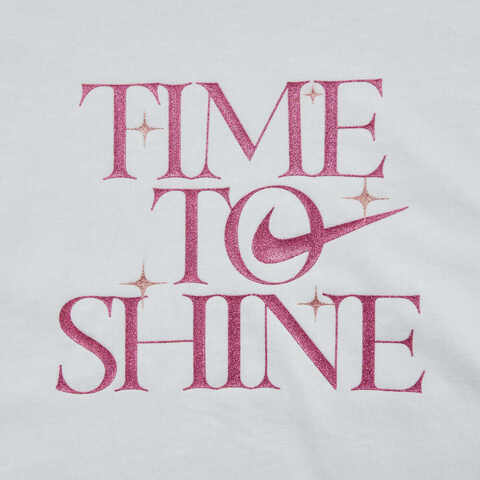NIKE耐克2025女大童G NSW TEE EMPOWER SHINE针织无领短THV5722-100