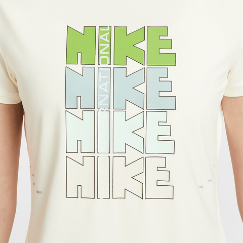 NIKE耐克2025女子AS W NK SWIFT DF SS TOP GCEL针织无领短TII0465-047