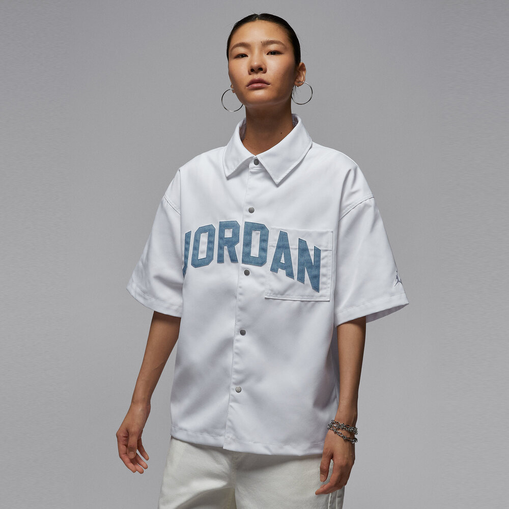 NIKE耐克2025女子AS W J FLT SS WOVEN TOP短袖衬衫HQ9200-101