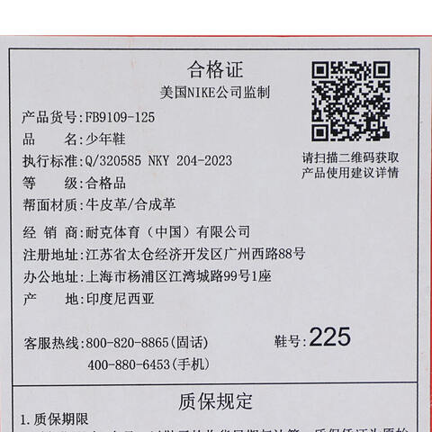 NIKE耐克2025男大童NIKE DUNK LOW (GS)儿童FB9109-125