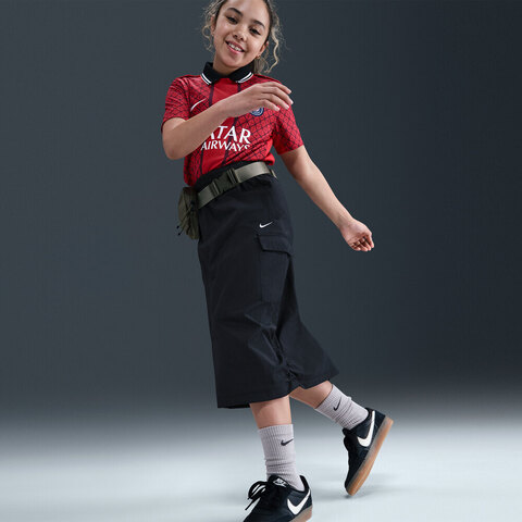 NIKE耐克2025女大童G NSW SKIRT WVN STY STAR梭织长裙HQ9402-010