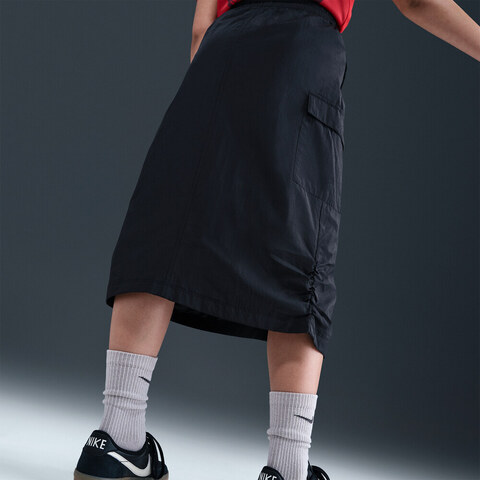 NIKE耐克2025女大童G NSW SKIRT WVN STY STAR梭织长裙HQ9402-010