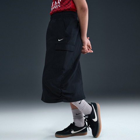 NIKE耐克2025女大童G NSW SKIRT WVN STY STAR梭织长裙HQ9402-010