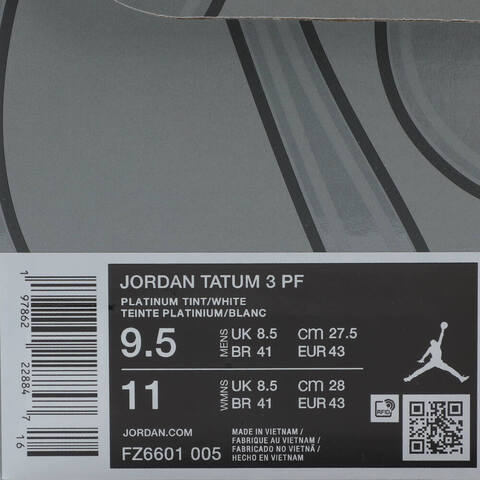 NIKE耐克2025男子JORDAN TATUM 3 PF乔丹FZ6601-005