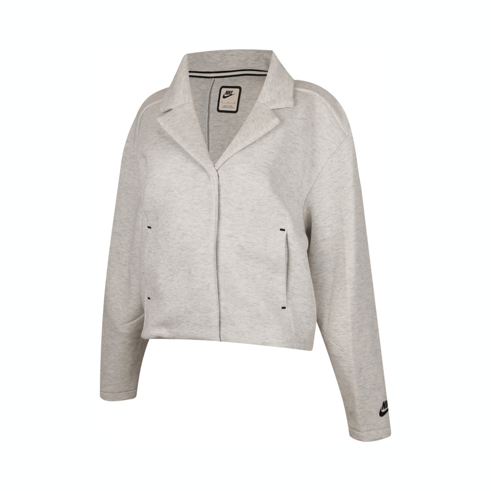 NIKE耐克2025女子AS W NSW TCH FLC TLRD JKT针织无帽外套HV2452-013