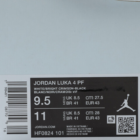 NIKE耐克2025男子JORDAN LUKA 4 PF乔丹HF0824-101