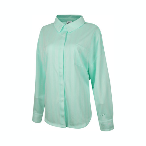 NIKE耐克2025女子AS W NSW JQRD STRIPE BTTN DOWN梭织长袖衬衫HV1957-353